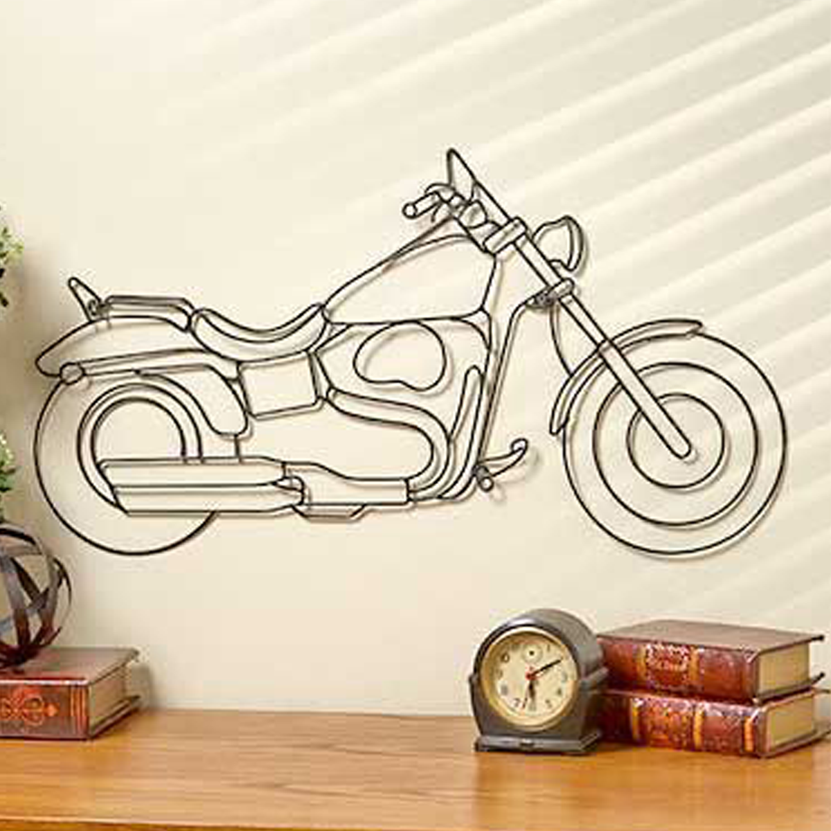 Cuadro Decorativo de Metal con Diseño moto Chico