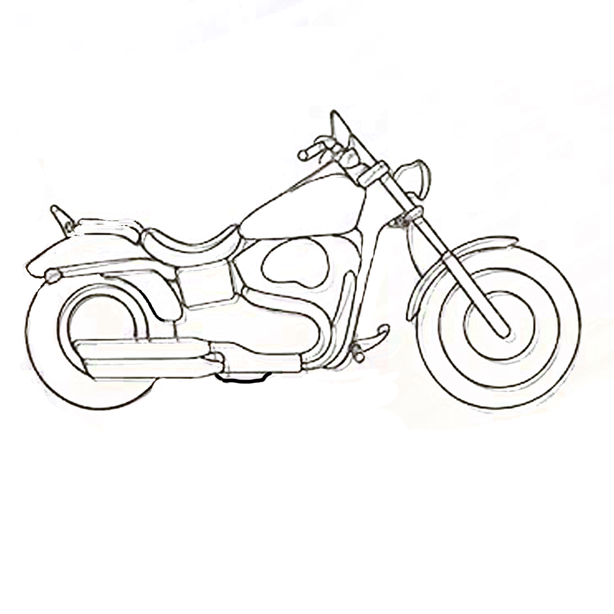 Cuadro Decorativo de Metal con Diseño moto Chico