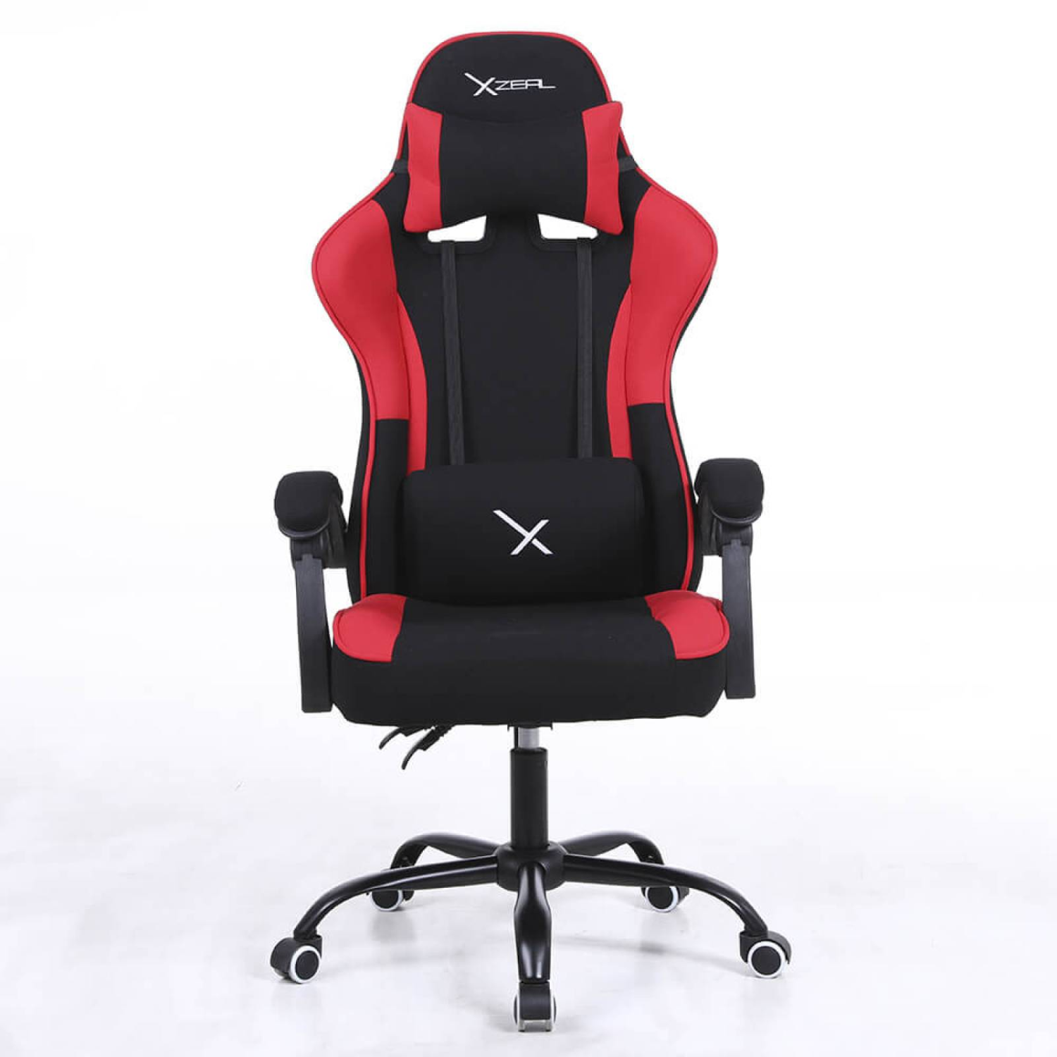 Silla Gamer Xzeal Xz20 Neg/rojo Acero Textil Alto Desempeño (xzsxz20r)