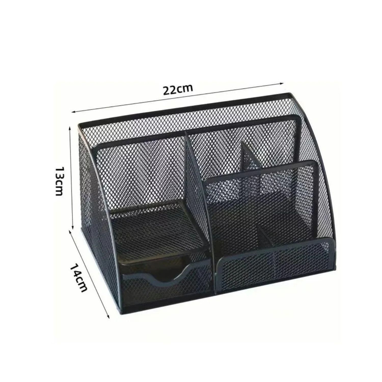 Organizador Nextep NE-175 – Malla Metálica Negra, 7 Secciones