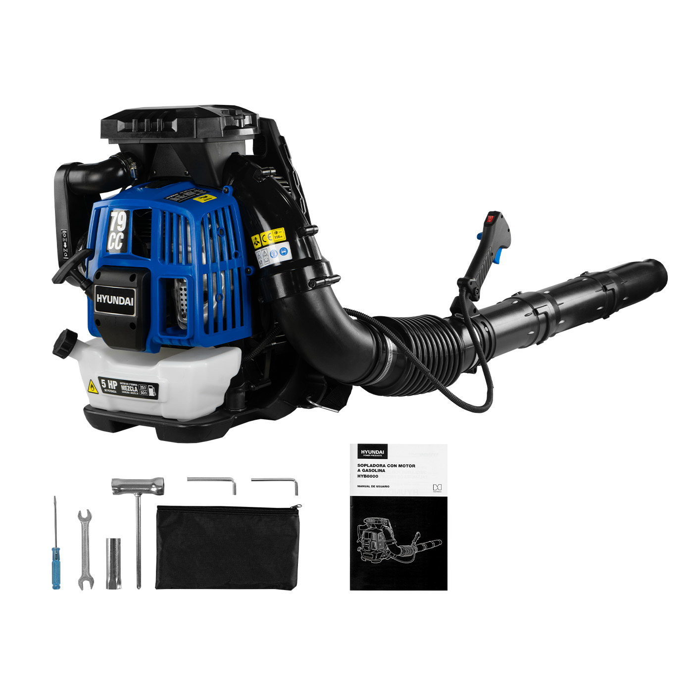 Sopladora De Mochila Profesional Hyundai 5 Hp 79cc – HYB8000