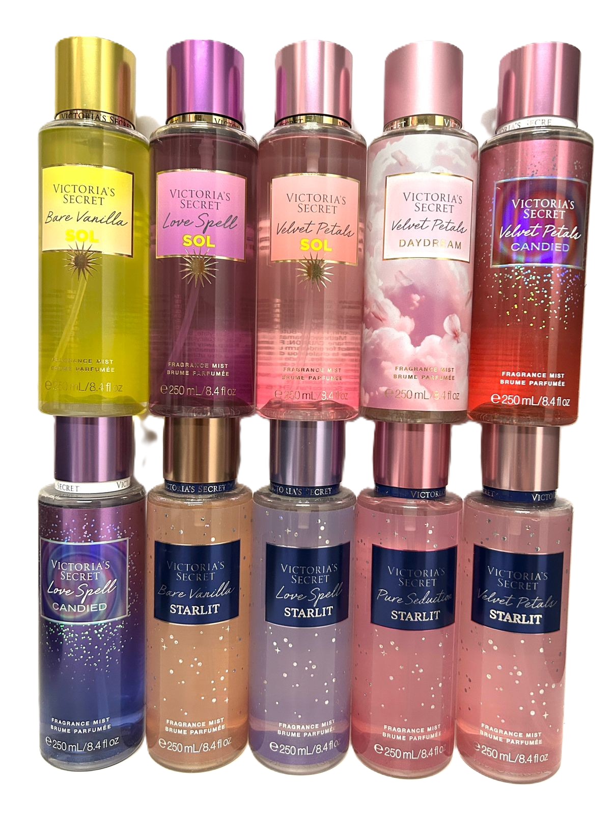 PAQUETE VICTORIA'S SECRET 10 PIEZAS COMBINADAS