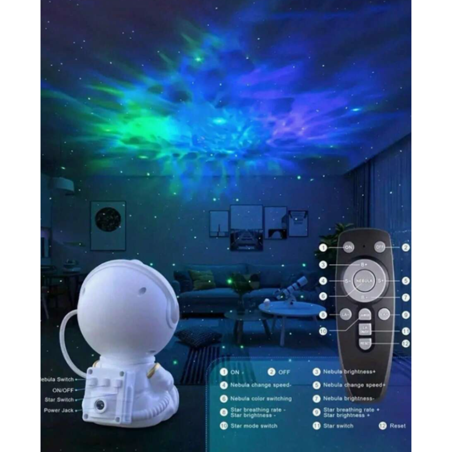 Proyector lámpara de Espacio De Astronauta, Luz Nocturna De Galaxia,
