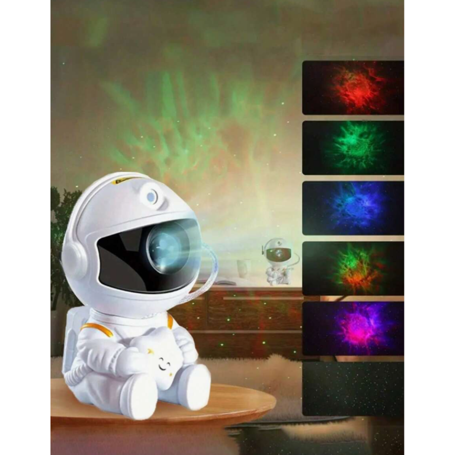  Proyector lámpara de Espacio De Astronauta, Luz Nocturna De Galaxia,
