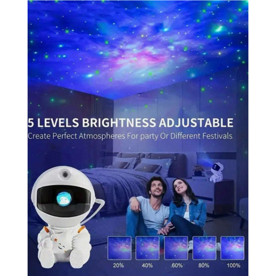  Proyector lámpara de Espacio De Astronauta, Luz Nocturna De Galaxia,