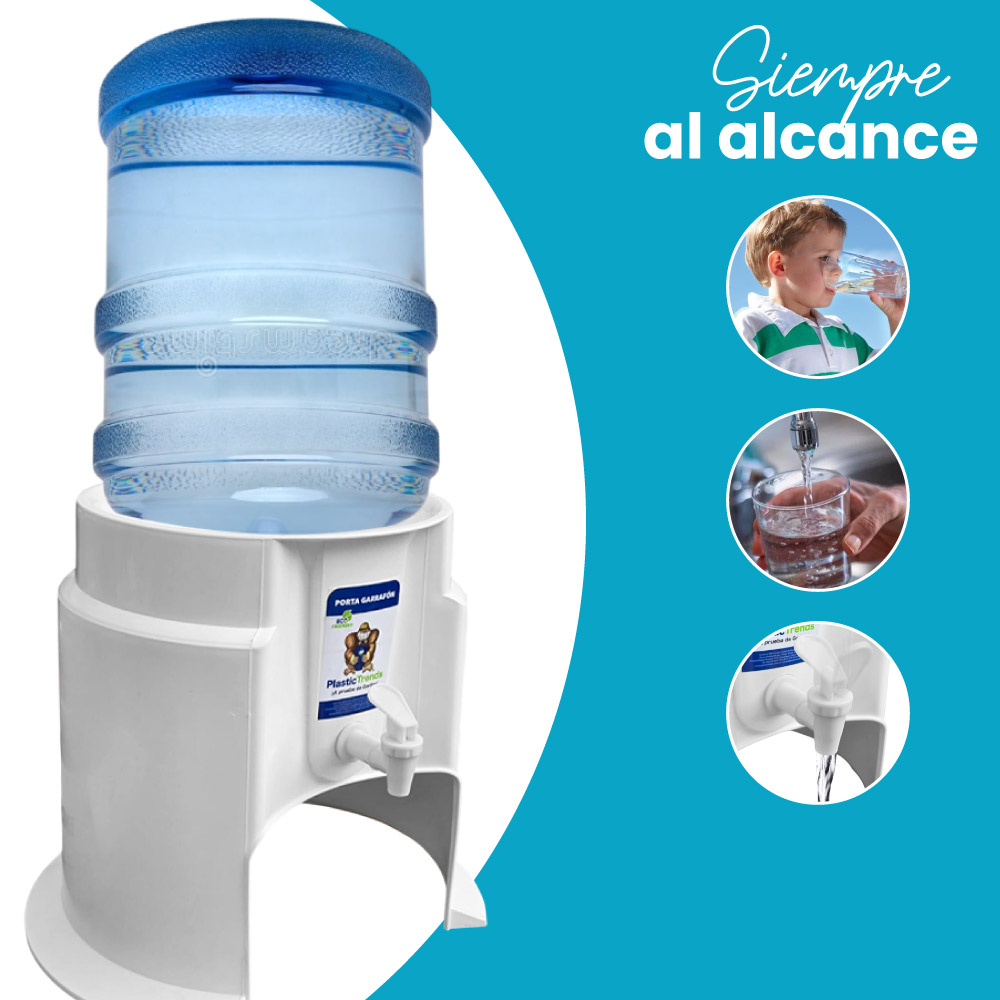 Porta Garrafones de Mesa Plástico Estante para garrafones