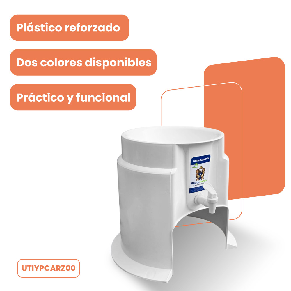 Porta Garrafones de Mesa Plástico Estante para garrafones