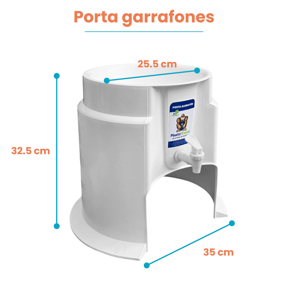 Porta Garrafones de Mesa Plástico Estante para garrafones