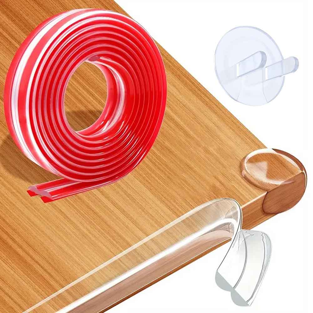 Kit de seguridad para bebés, protección muebles, cinta protectoras, cubiertas para enchufe y protectores de esquinas