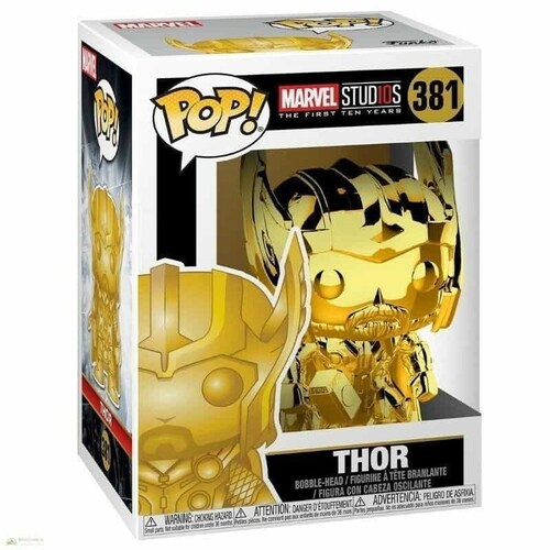 Funko Pop! Vinyl – Marvel Studios 10th Anniversary – Thor (Gold Chrome) #381