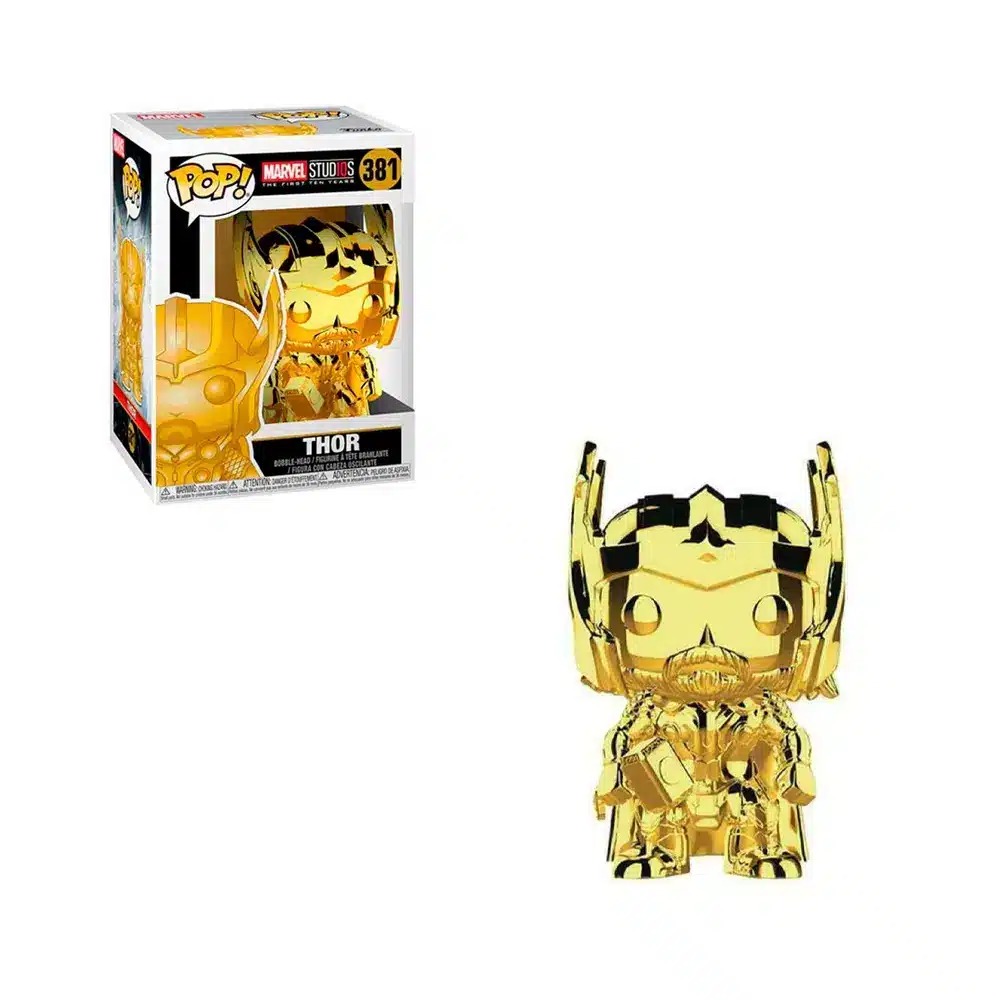 Funko Pop! Vinyl – Marvel Studios 10th Anniversary – Thor (Gold Chrome) #381