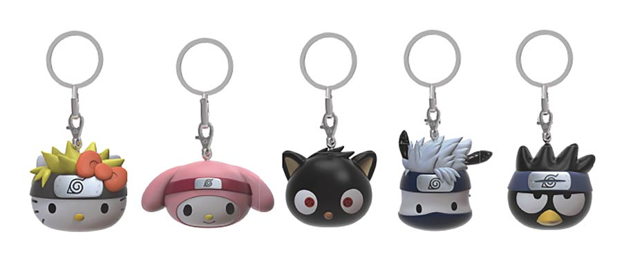 Kidrobot Naruto Shippuden x Hello Kitty & Friends Vinyl Keychain (Series 1) – Figura aleatoria en blind bag