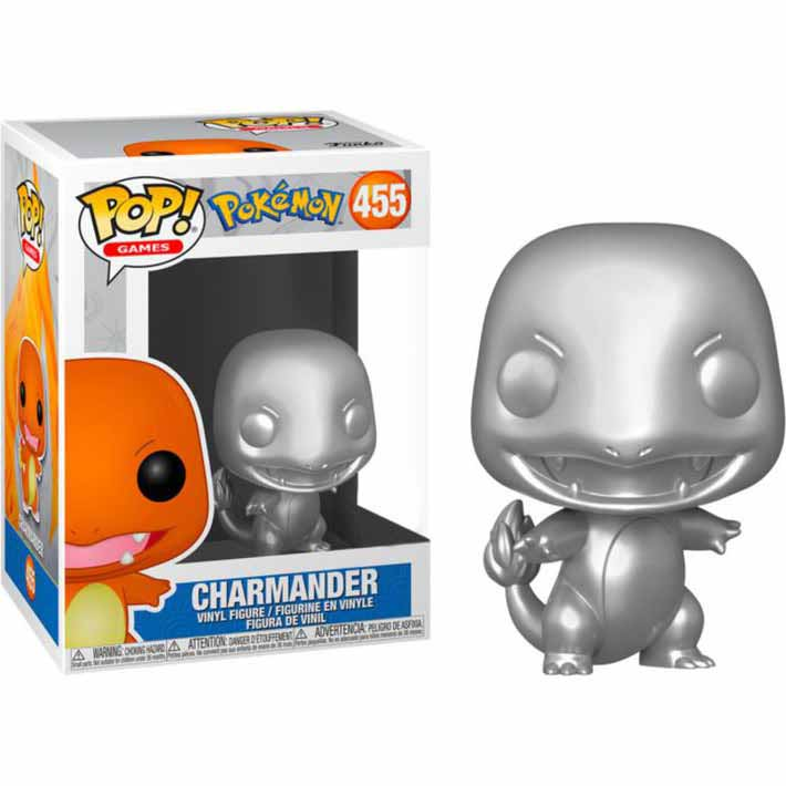 Funko Pop! Games – Pokémon – Charmander (Silver Metallic) #455