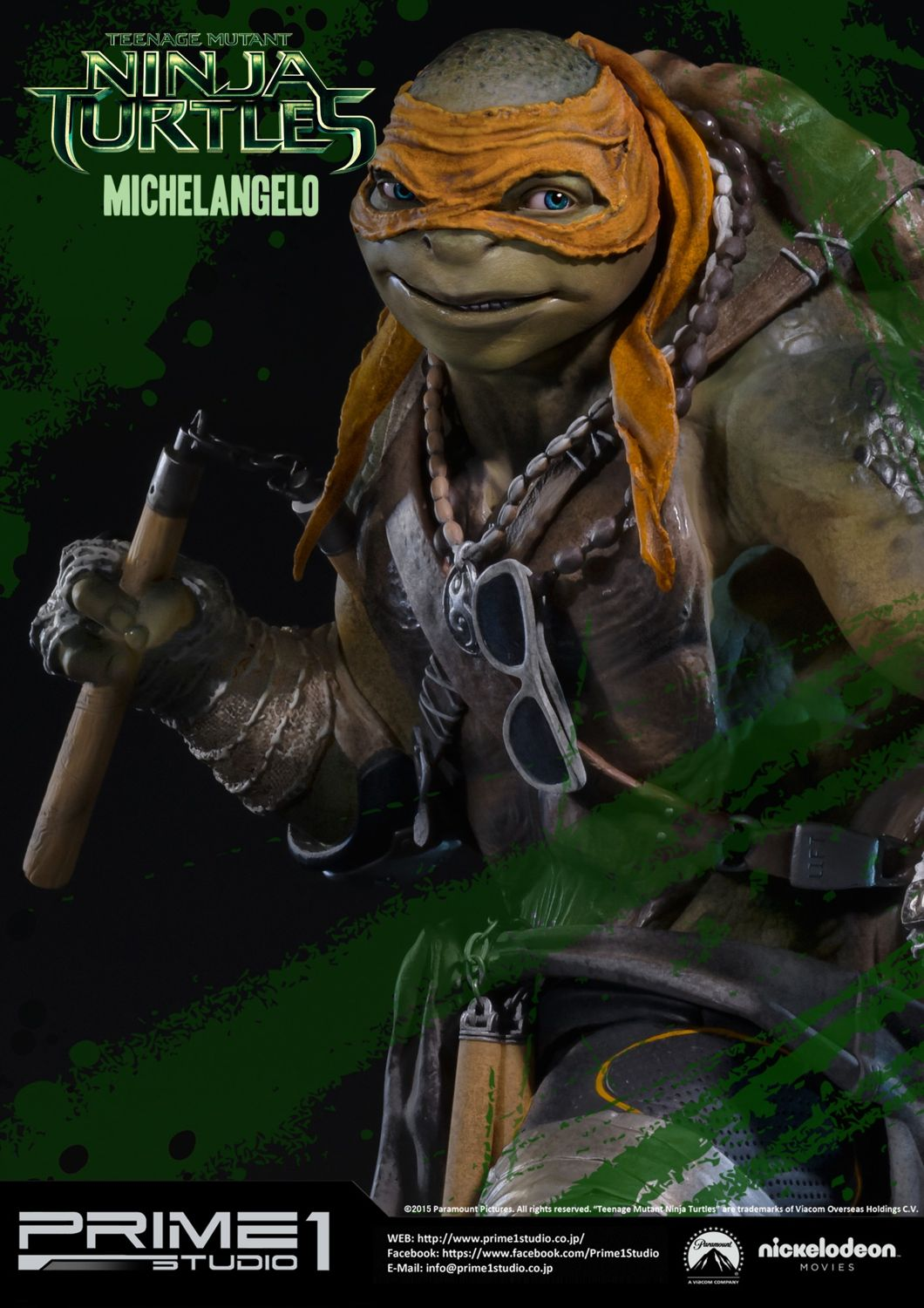 Prime 1 Studio – TMNT (Film 2014): Michelangelo Statue (Museum Masterline Series, MMTMNT-04)