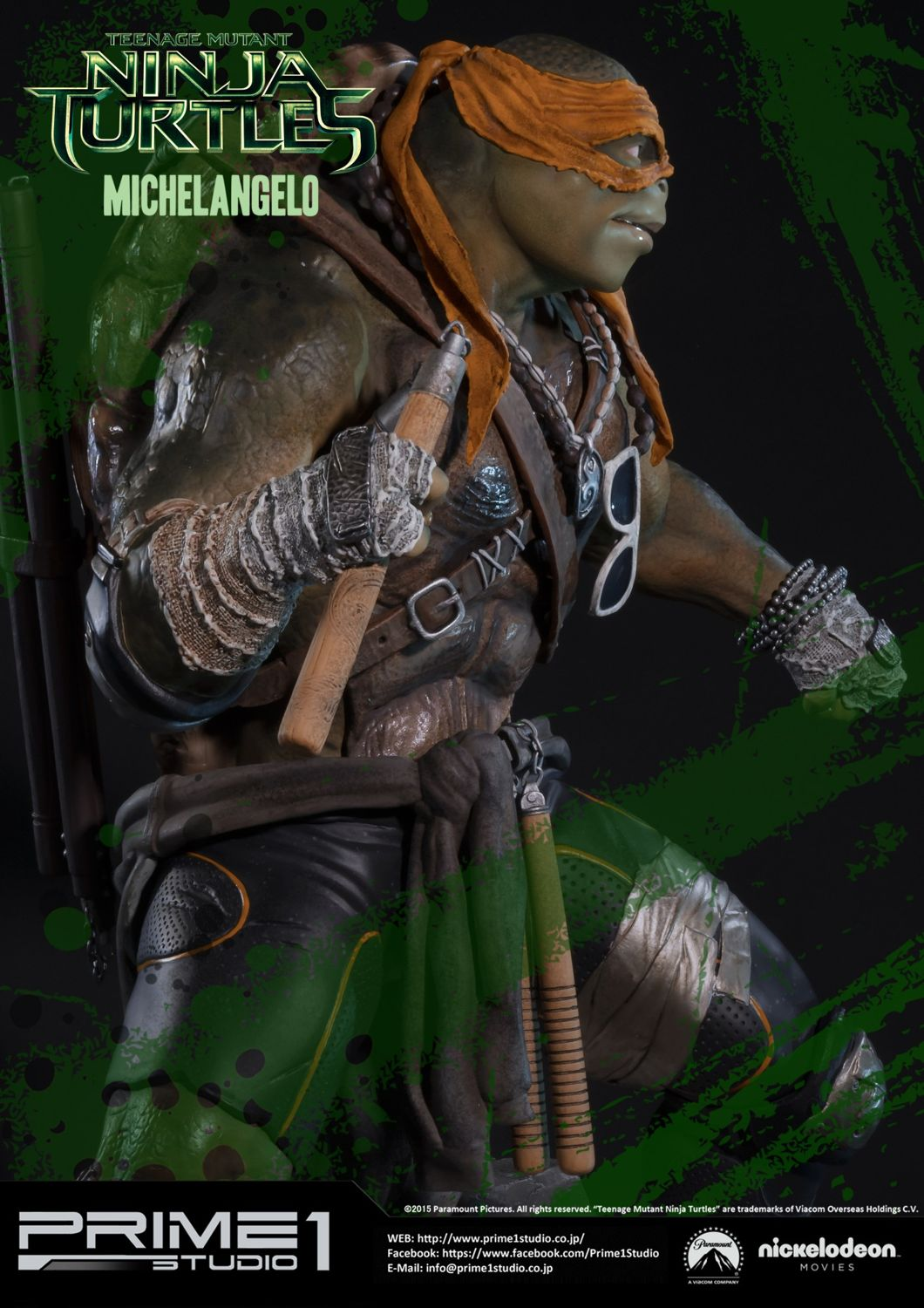 Prime 1 Studio – TMNT (Film 2014): Michelangelo Statue (Museum Masterline Series, MMTMNT-04)