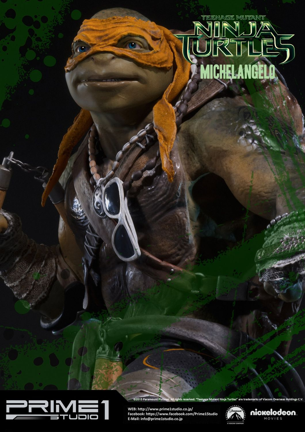 Prime 1 Studio – TMNT (Film 2014): Michelangelo Statue (Museum Masterline Series, MMTMNT-04)