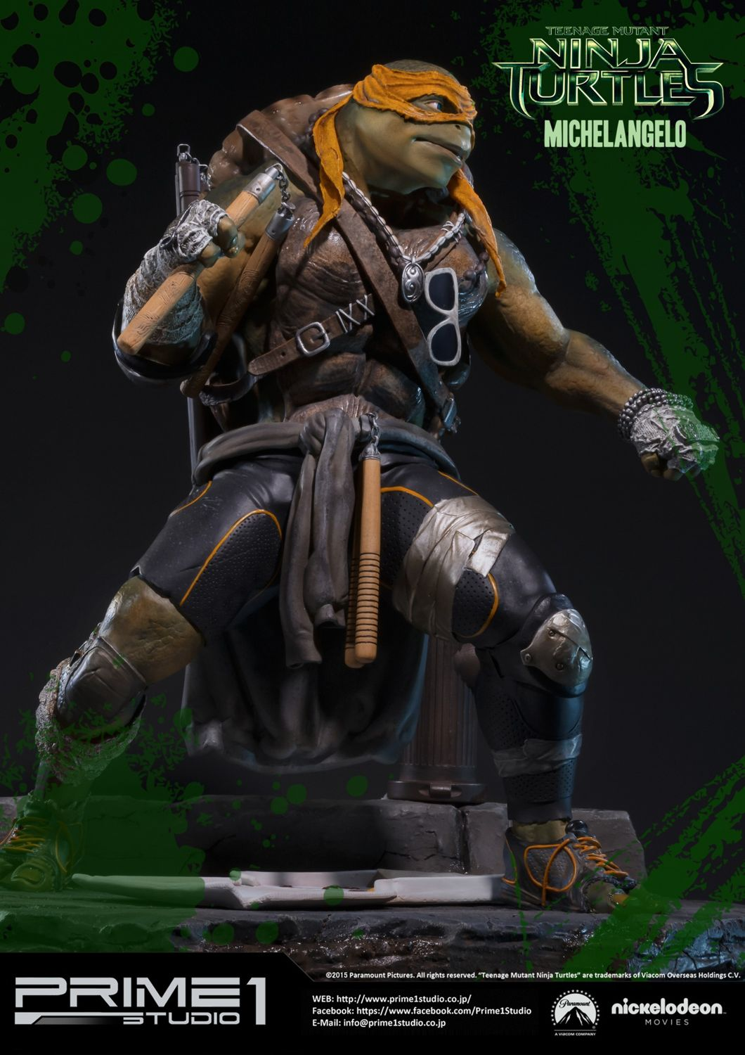 Prime 1 Studio – TMNT (Film 2014): Michelangelo Statue (Museum Masterline Series, MMTMNT-04)