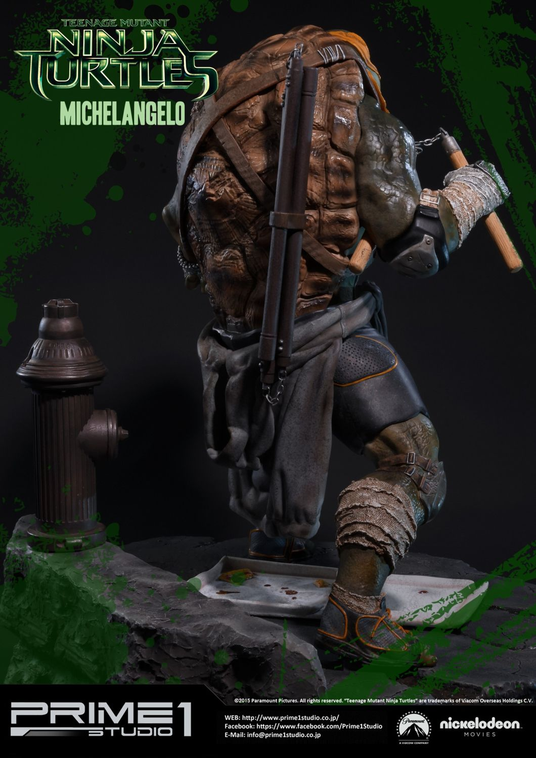 Prime 1 Studio – TMNT (Film 2014): Michelangelo Statue (Museum Masterline Series, MMTMNT-04)