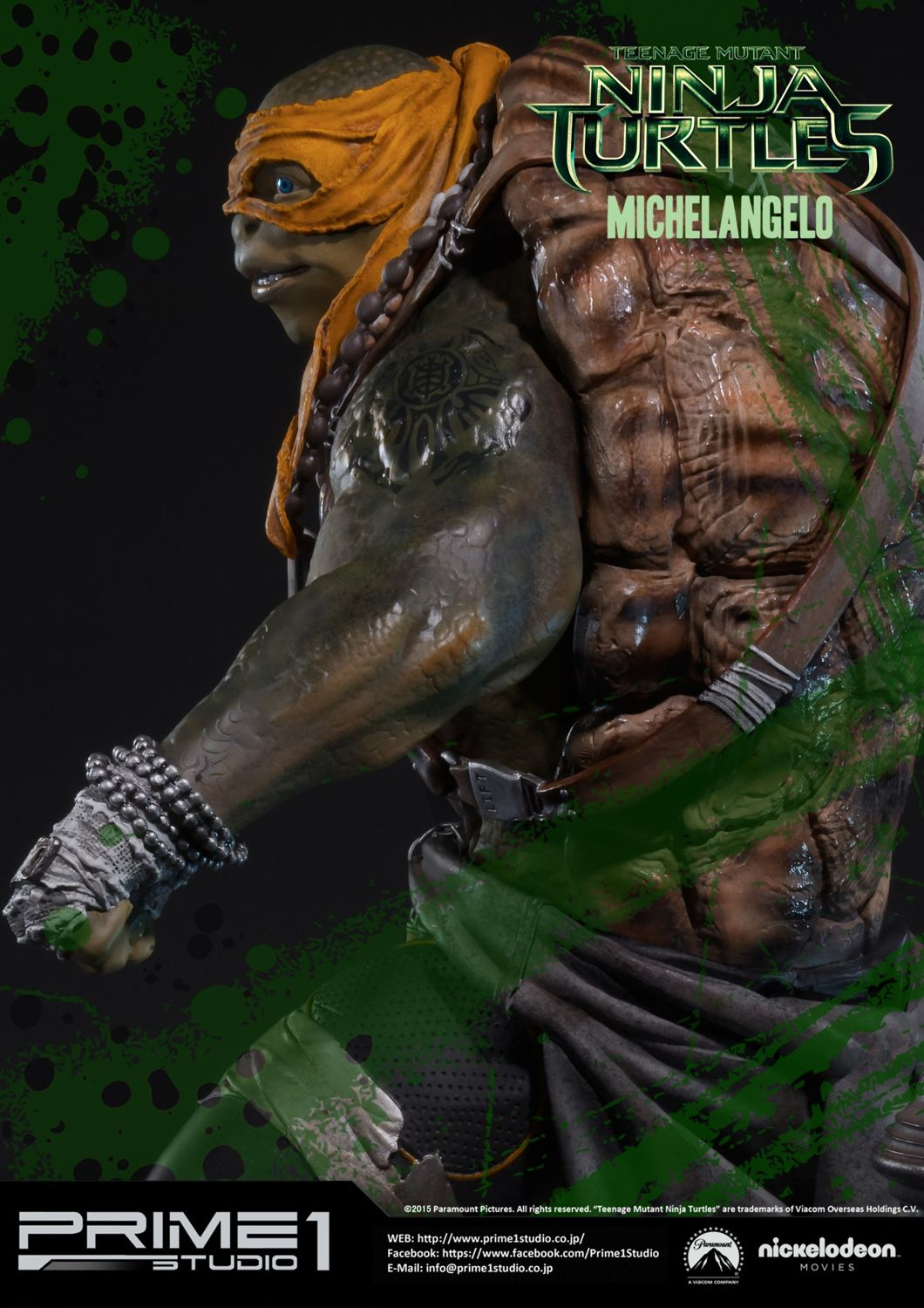 Prime 1 Studio – TMNT (Film 2014): Michelangelo Statue (Museum Masterline Series, MMTMNT-04)