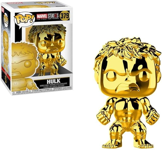 Funko Pop! Marvel Studios 10th Anniversary – Hulk (Gold Chrome) #379