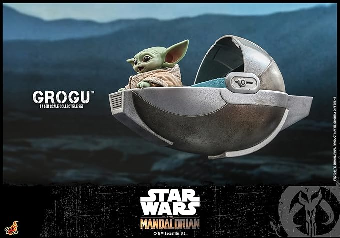 Hot Toys – Grogu™ Sixth Scale Figure Set – Star Wars (1/6, ~16 cm)