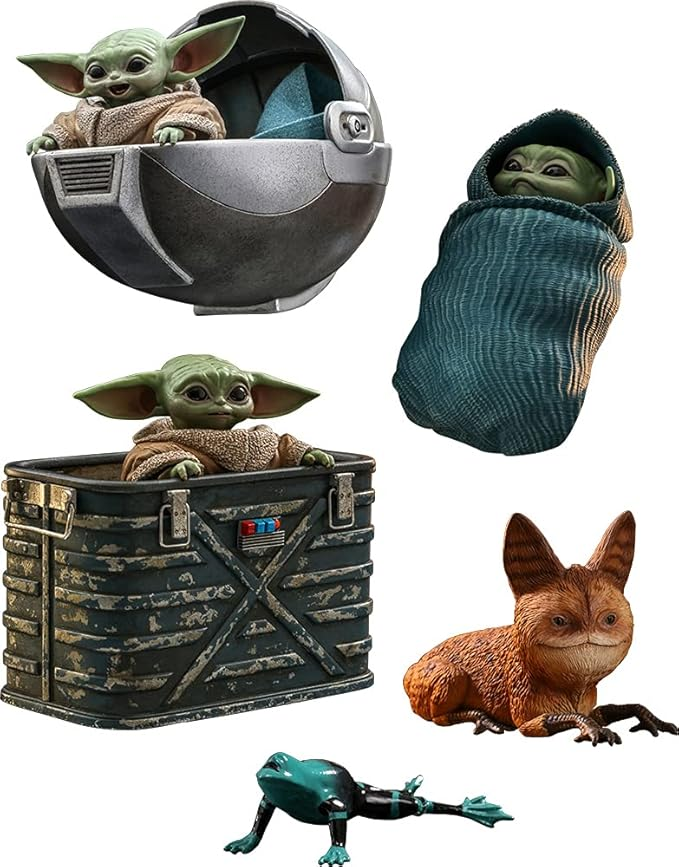 Hot Toys – Grogu™ Sixth Scale Figure Set – Star Wars (1/6, ~16 cm)