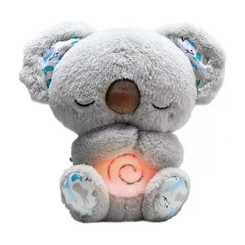 Peluche Koala Con Voz Y Respiración, Hora De Dormir Color Gris