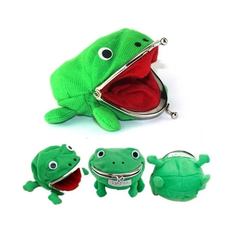 Monedero De Ranita Verde De Peluche! Uzumaki Naruto! 1 pza