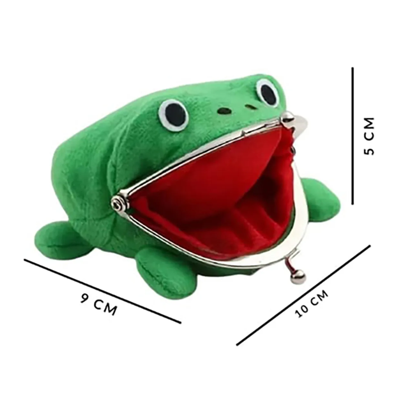 Monedero De Ranita Verde De Peluche! Uzumaki Naruto! 1 pza