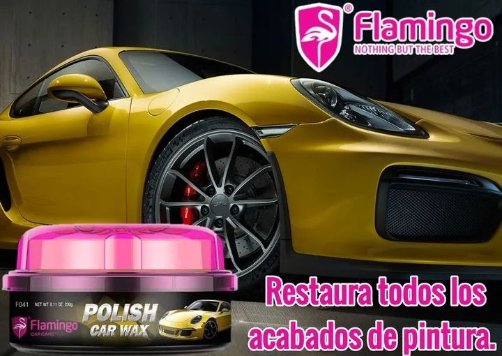 2 piezas de Cera Flamingo Polish Car Wax Pasta Lata De 230 G