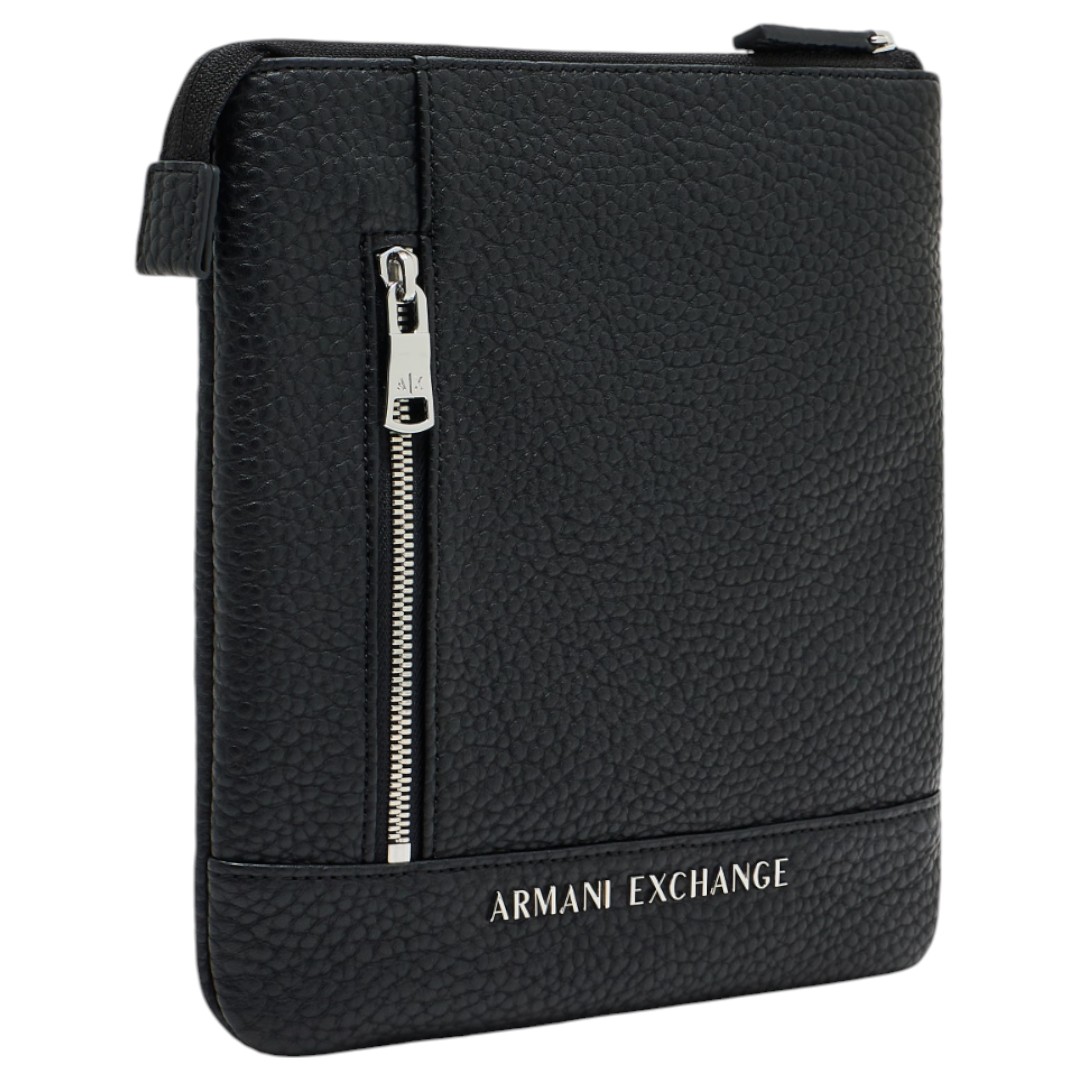 Bandolera Armani Exchange Color Negro Comoda - Original