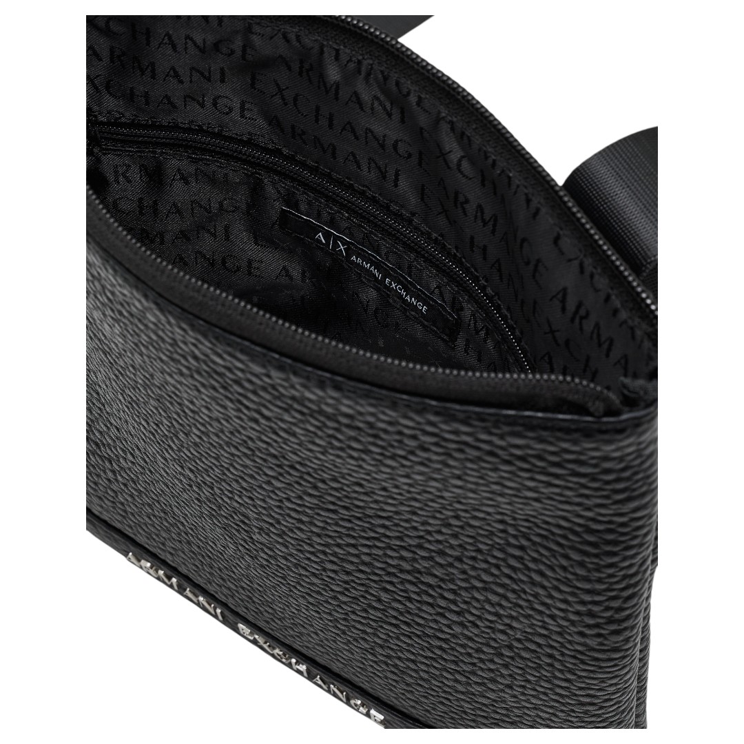 Bandolera Armani Exchange Color Negro Comoda - Original
