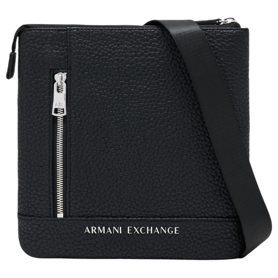 Bandolera Armani Exchange Color Negro Comoda - Original