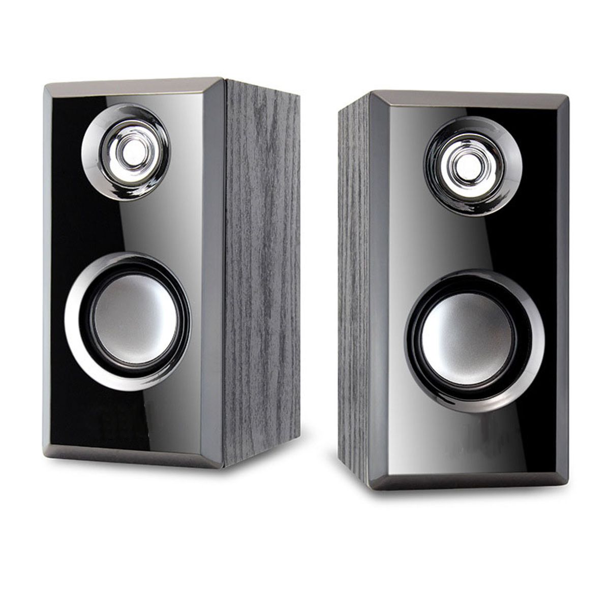Bocinas Para Computadora Cajon Tipo Madera Alimentacion USB y  Conexion 3.5mm
