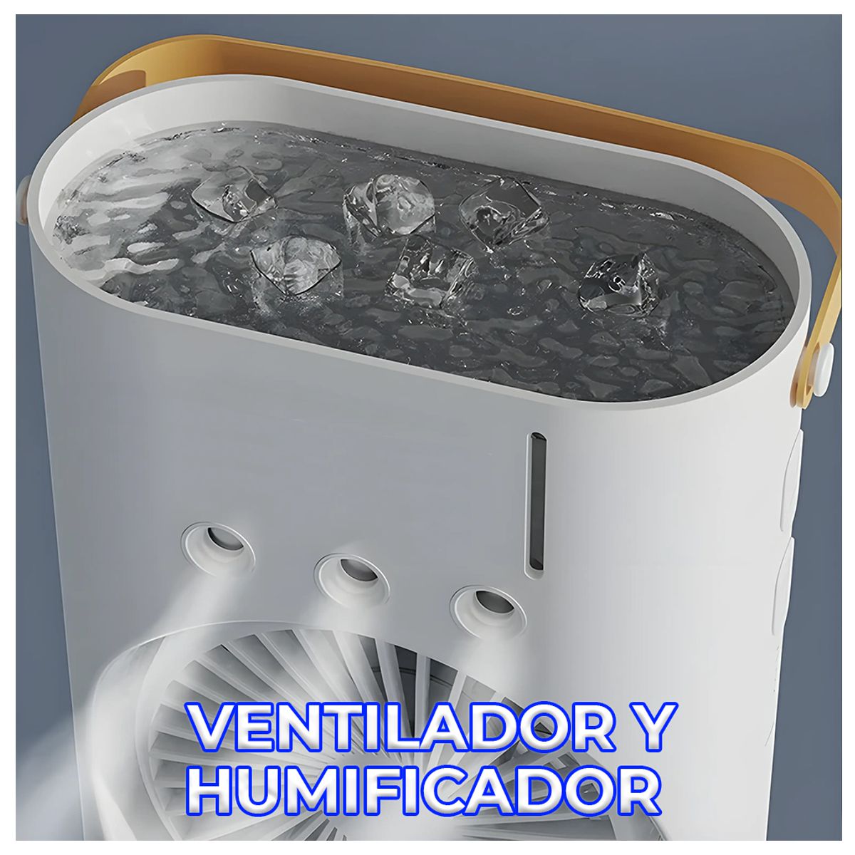 Ventilador De Torre Doble Con Humidificador Base Giratoria Y Control Remoto