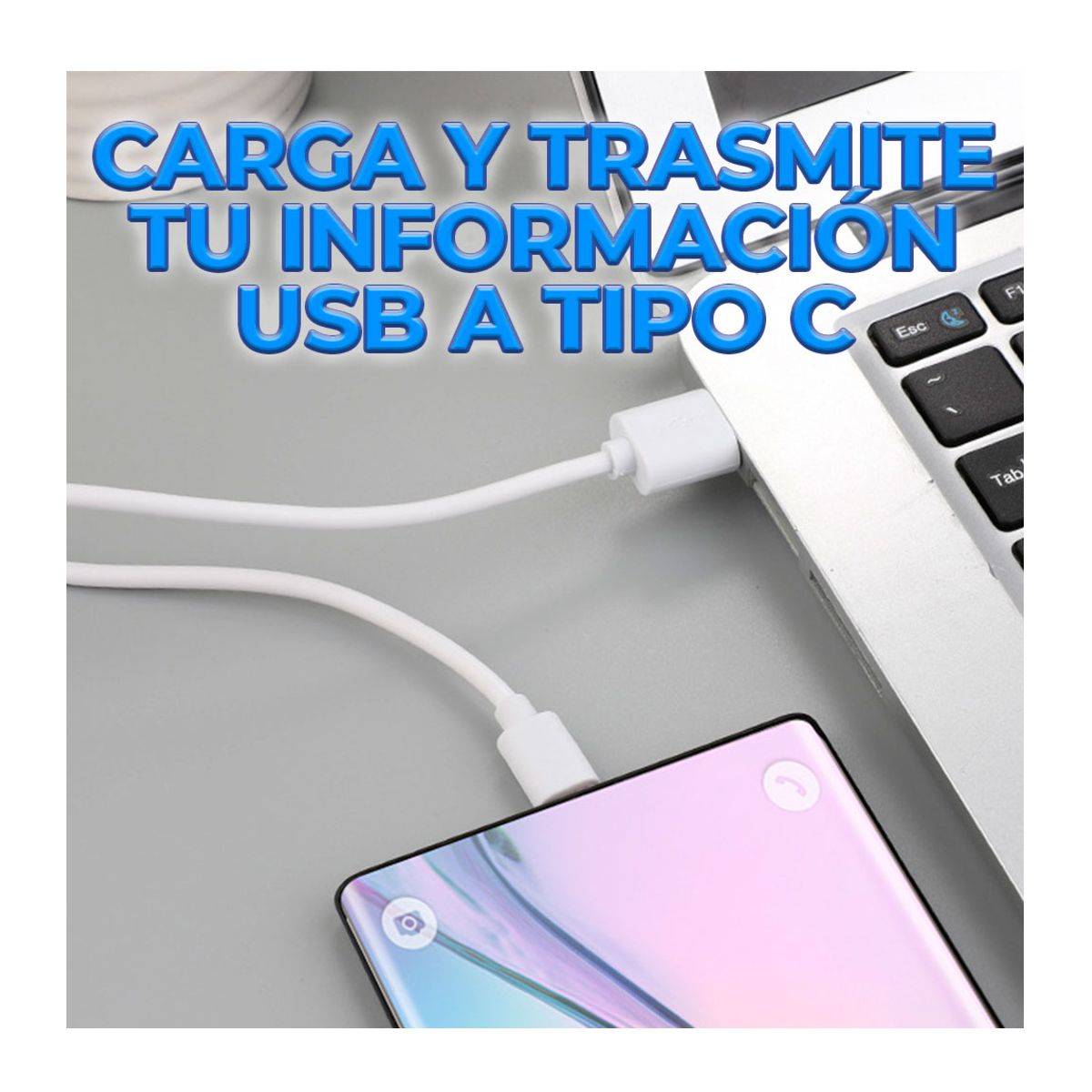Cavo HighSpeed USB-C™ Maschio Angolato/USB-A Maschio Dritto 1m Nero - Foto 3