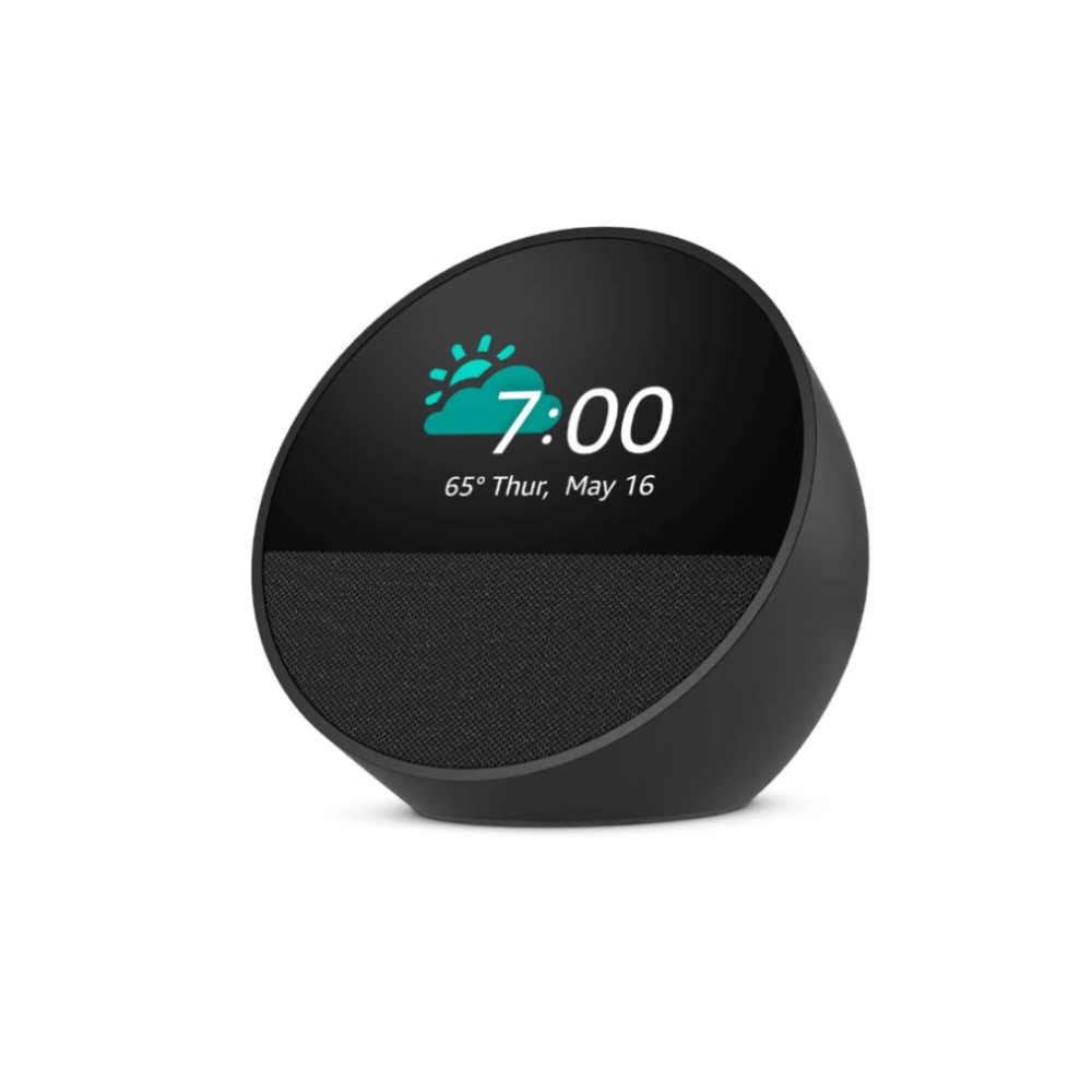 ECHO SPOT AMAZON B0BFC7WQ6R RELOJ DESPERTADOR INTELIGENTE CON VIBRANTE ...