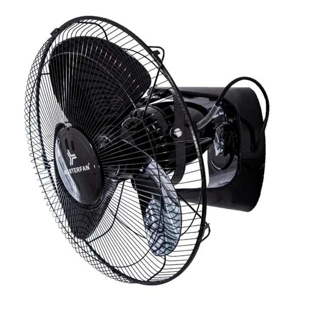  Ventilador Masterfan Orbital 16" de Pared con 3 Aspas, 3 Velocidades Negro