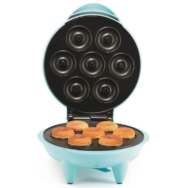  Máquina Para Donas Taurus DONUTS Con Espacio Para 7 Donas Listas en 8 Minutos, Recubrimiento Antiadherente, Azul