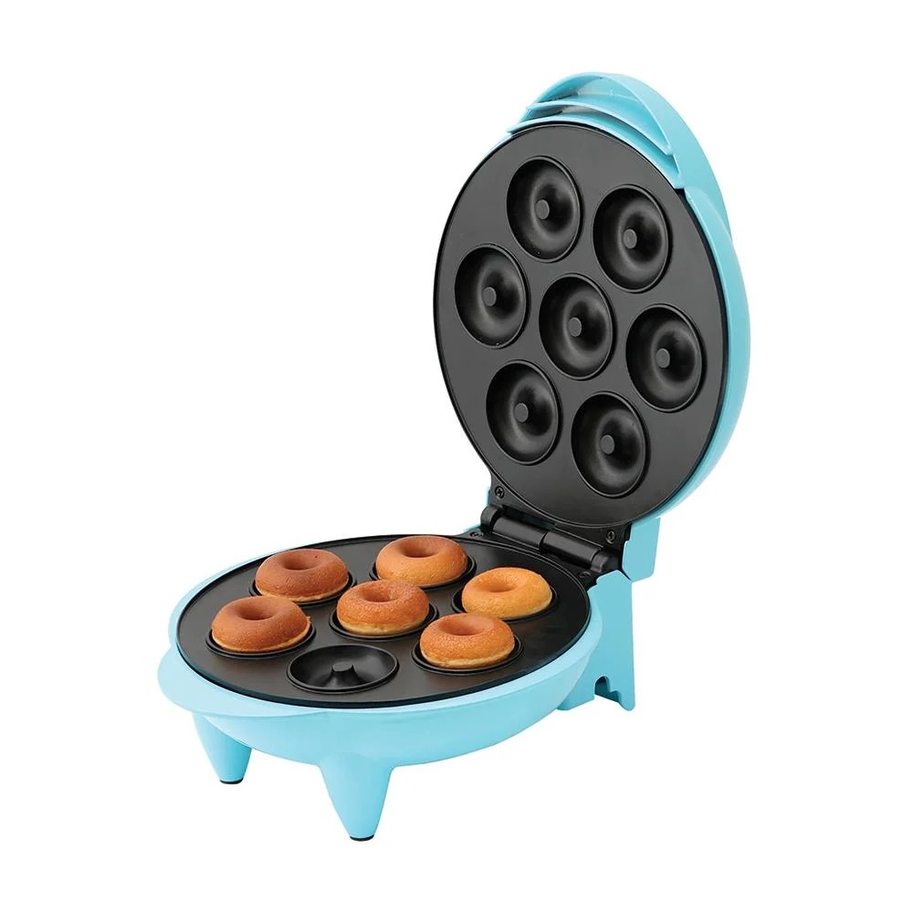  Máquina Para Donas Taurus DONUTS Con Espacio Para 7 Donas Listas en 8 Minutos, Recubrimiento Antiadherente, Azul