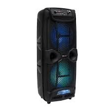 BAFLE SELECT SOUND BT1708 2X8" RECARGABLE BLUETOOTH RADIO FM 5000W NEGRO