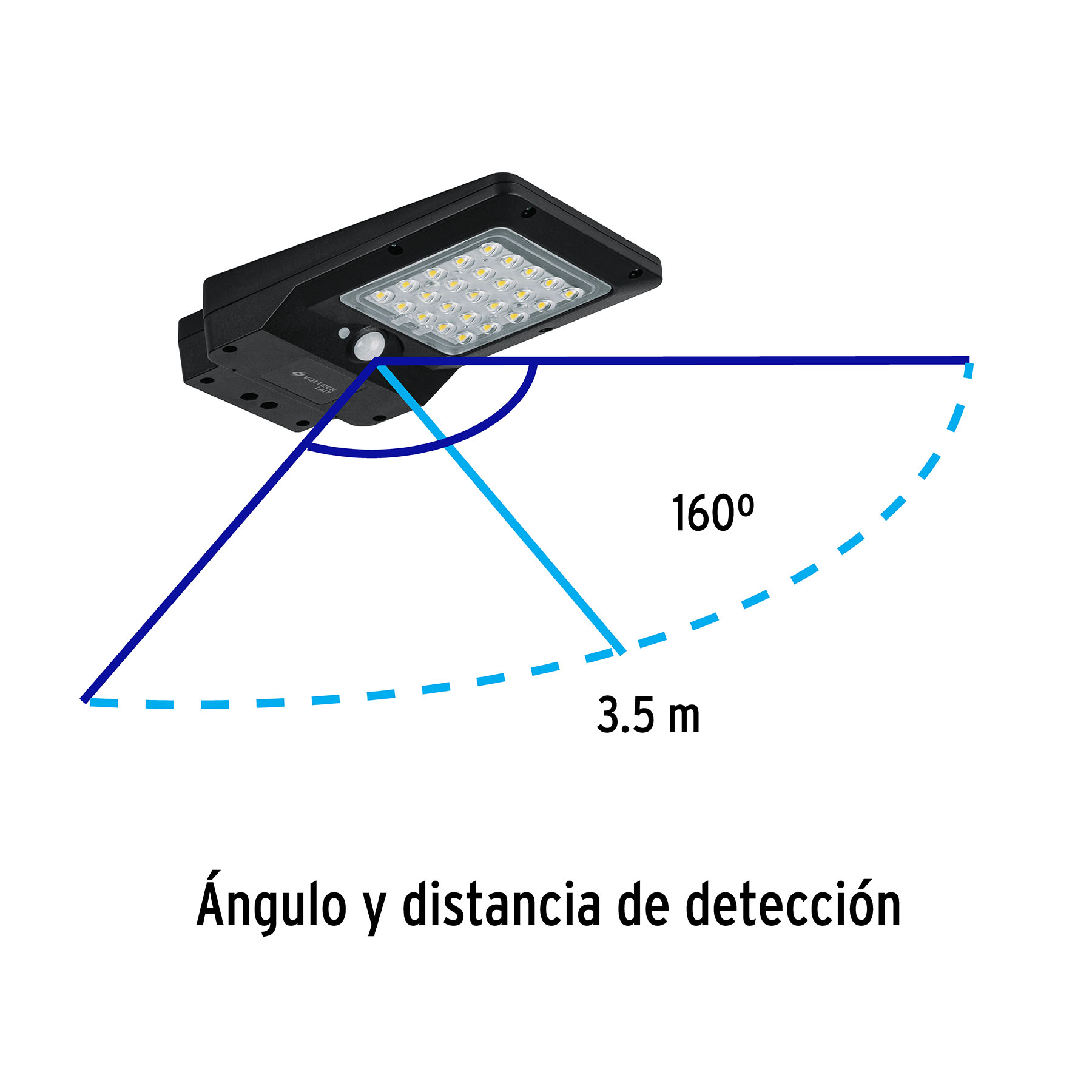 Luminario Suburbano LED 4W con Panel Solar Modelo SUB-900L Marca VOLTECK
