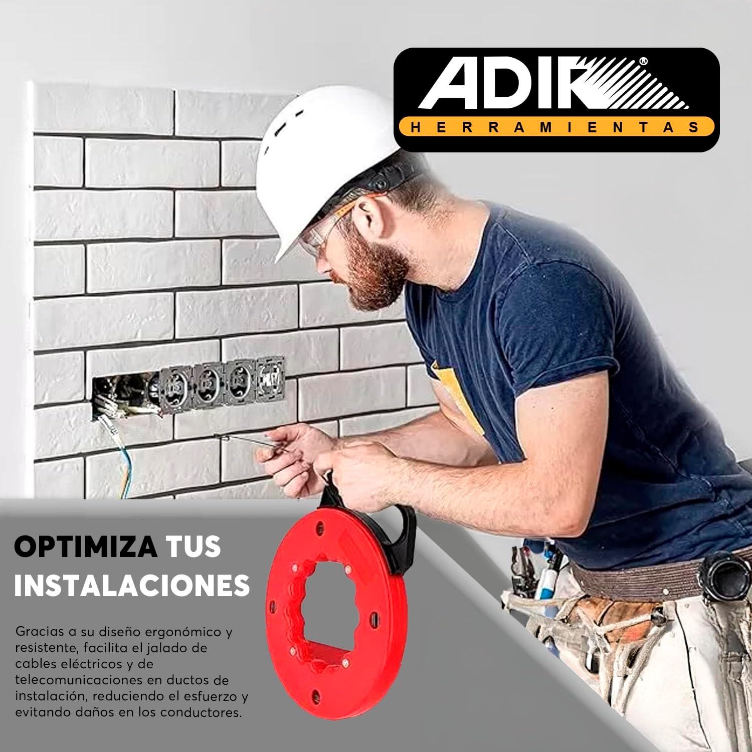 Guía de cable 15 Mts 1488 ADIR