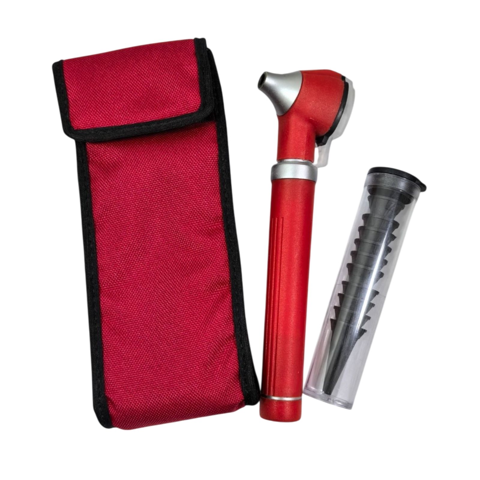 Otoscopio Medico Con Luz Led Y Fibra Optica Con Estuche
