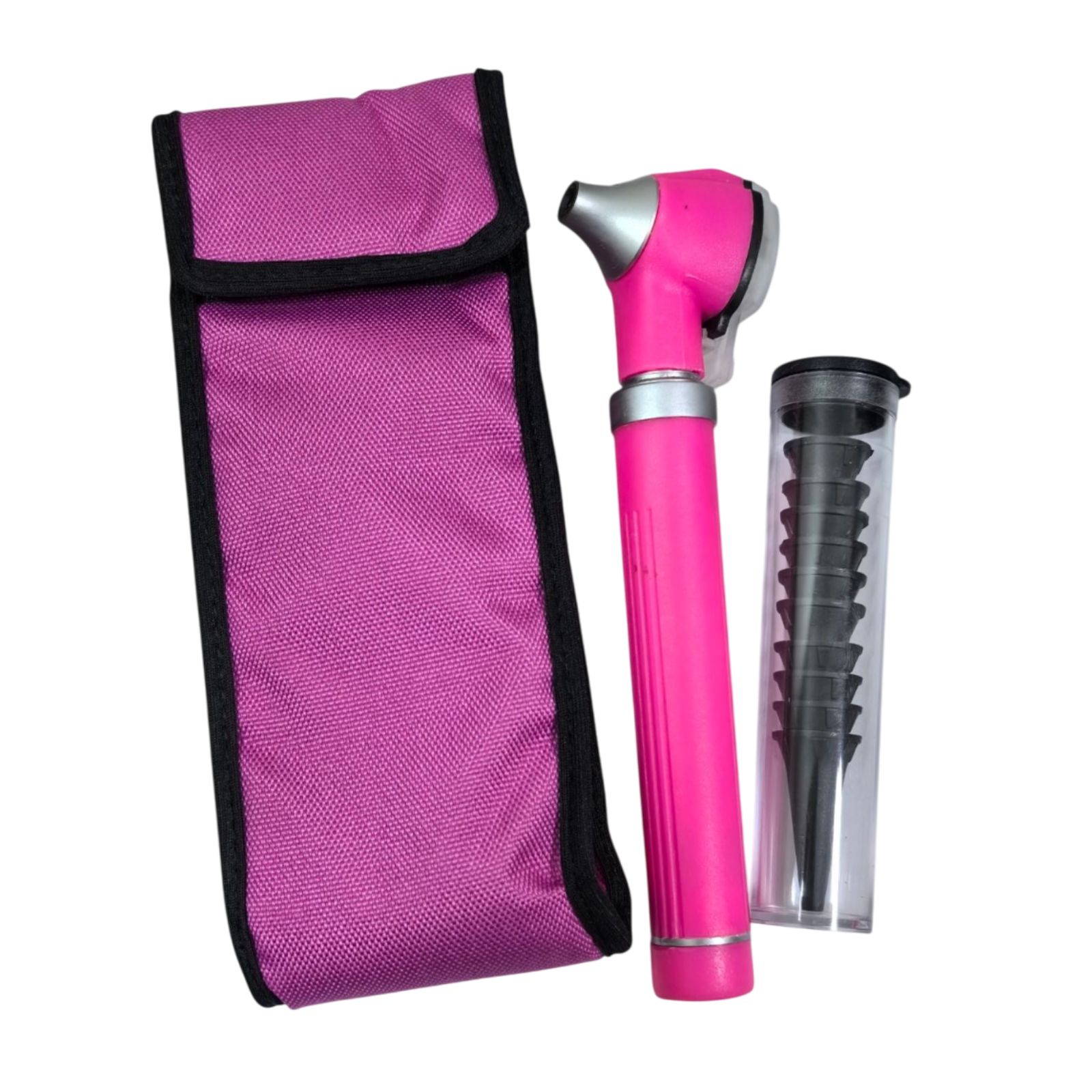 Otoscopio Medico Con Luz Led Y Fibra Optica Con Estuche