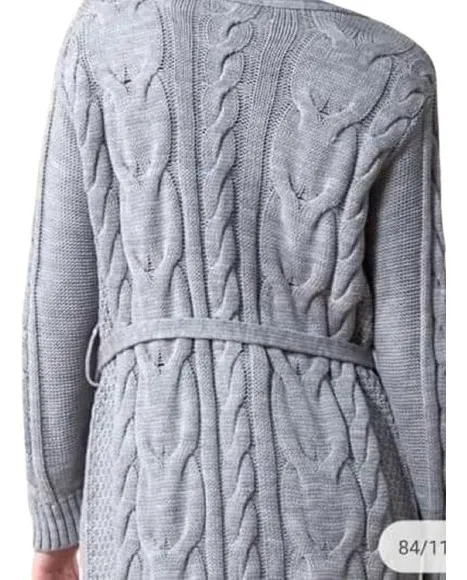 Sueter Gris Tejido Talla Chica, Marca Stop, Largo A Cadera