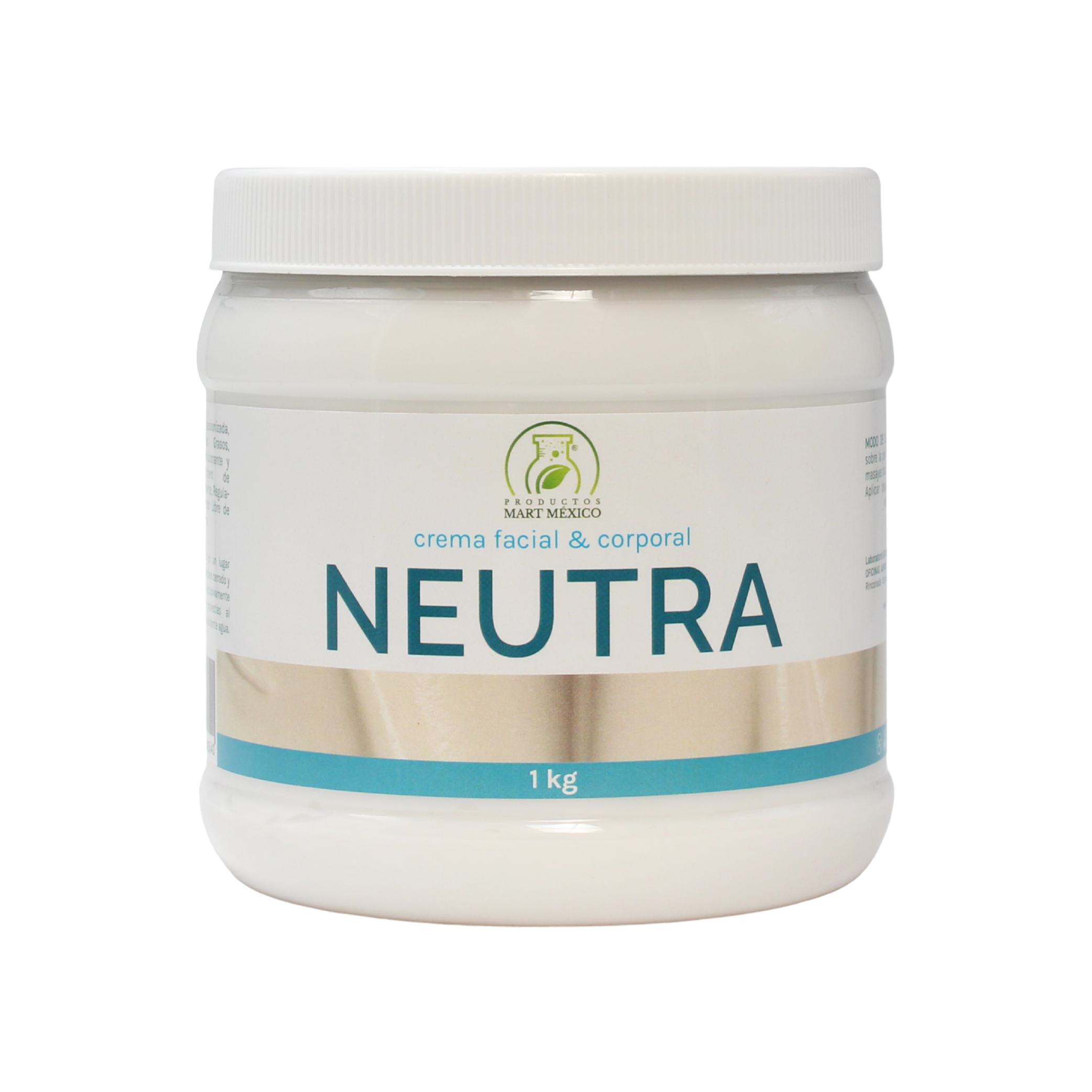 Crema Neutra Sin Aroma Corporal & Facial Suavizante 1 Kilos