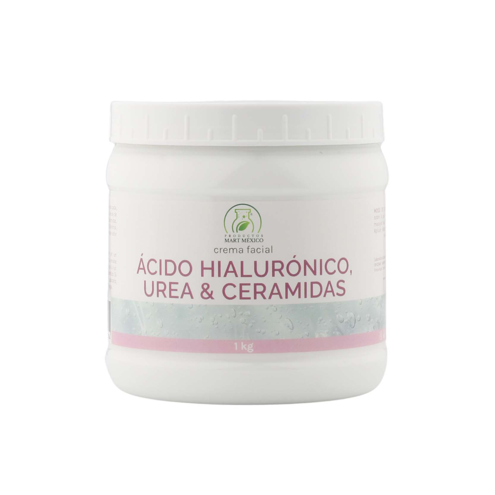 Crema Facial De Ácido Hialurónico, Urea & Ceramidas Piel Tersa 1 Kilo