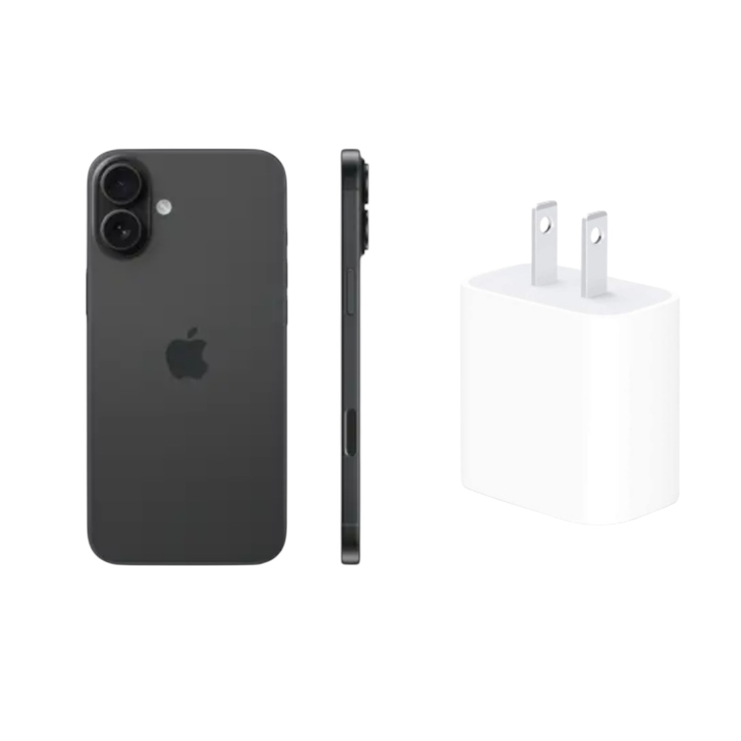 Apple iPhone 16 Plus, Celular 128GB Nuevo color Negro + Cubo de Carga rápida de regalo. 
