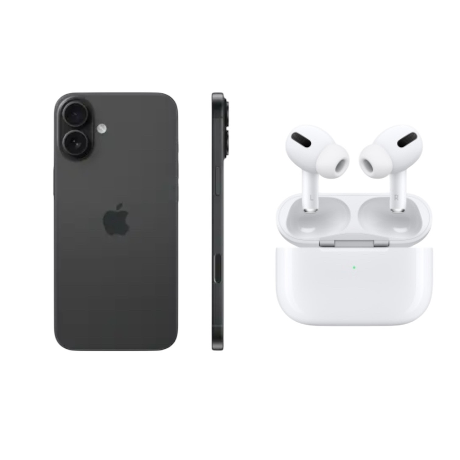  Apple iPhone 16 Plus, Celular 128GB Nuevo color Negro + Audífonos calidad premium de regalo. 